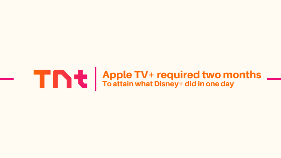 Apple TV+ required two months to attain what Disney+ did in one day, says expert